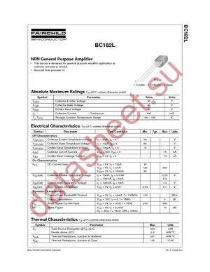 BC182LA datasheet  